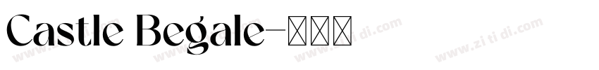 Castle Begale字体转换